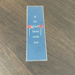 If he had been with me bookmark